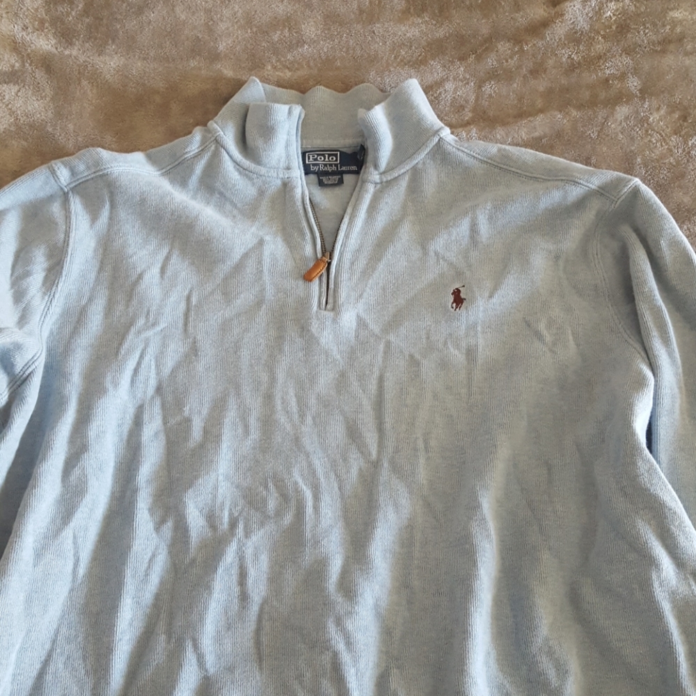 Light blue Polo sweater